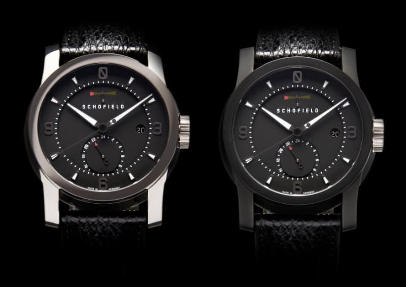 Two Signalman Watches, one polished and one black DLC coated
