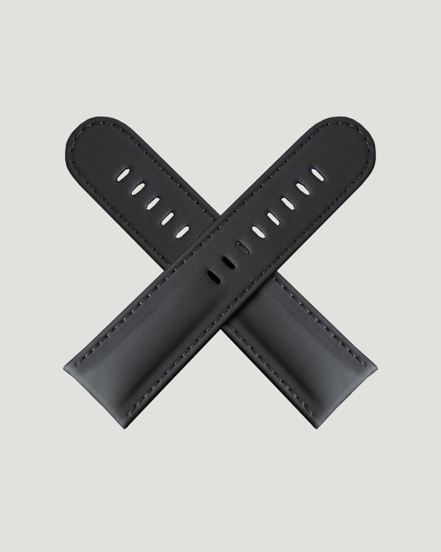 Black India Rubber watch strap