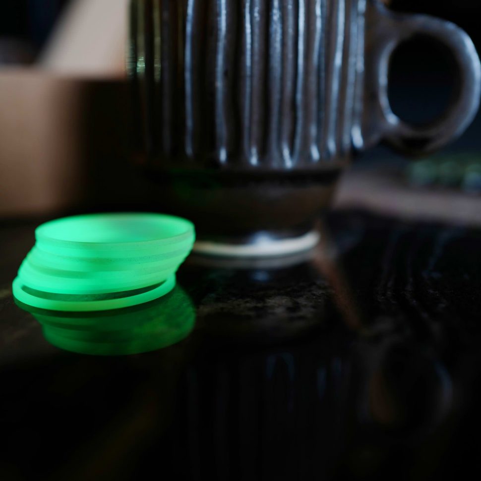 Glowing Rings and coffee