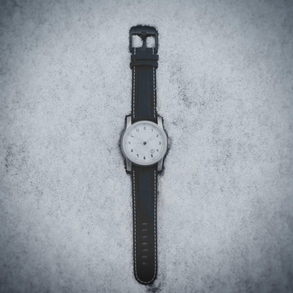 Telemark laid out on snow