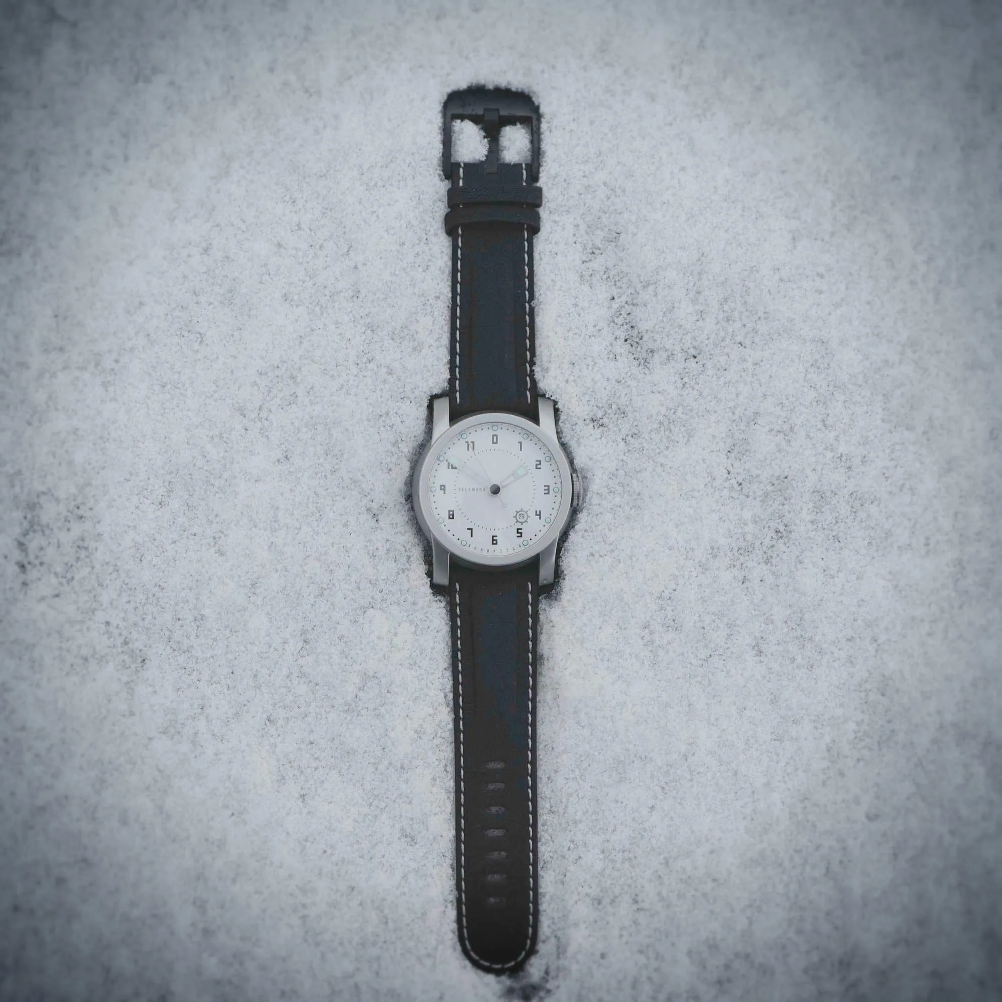 Telemark laid out on snow