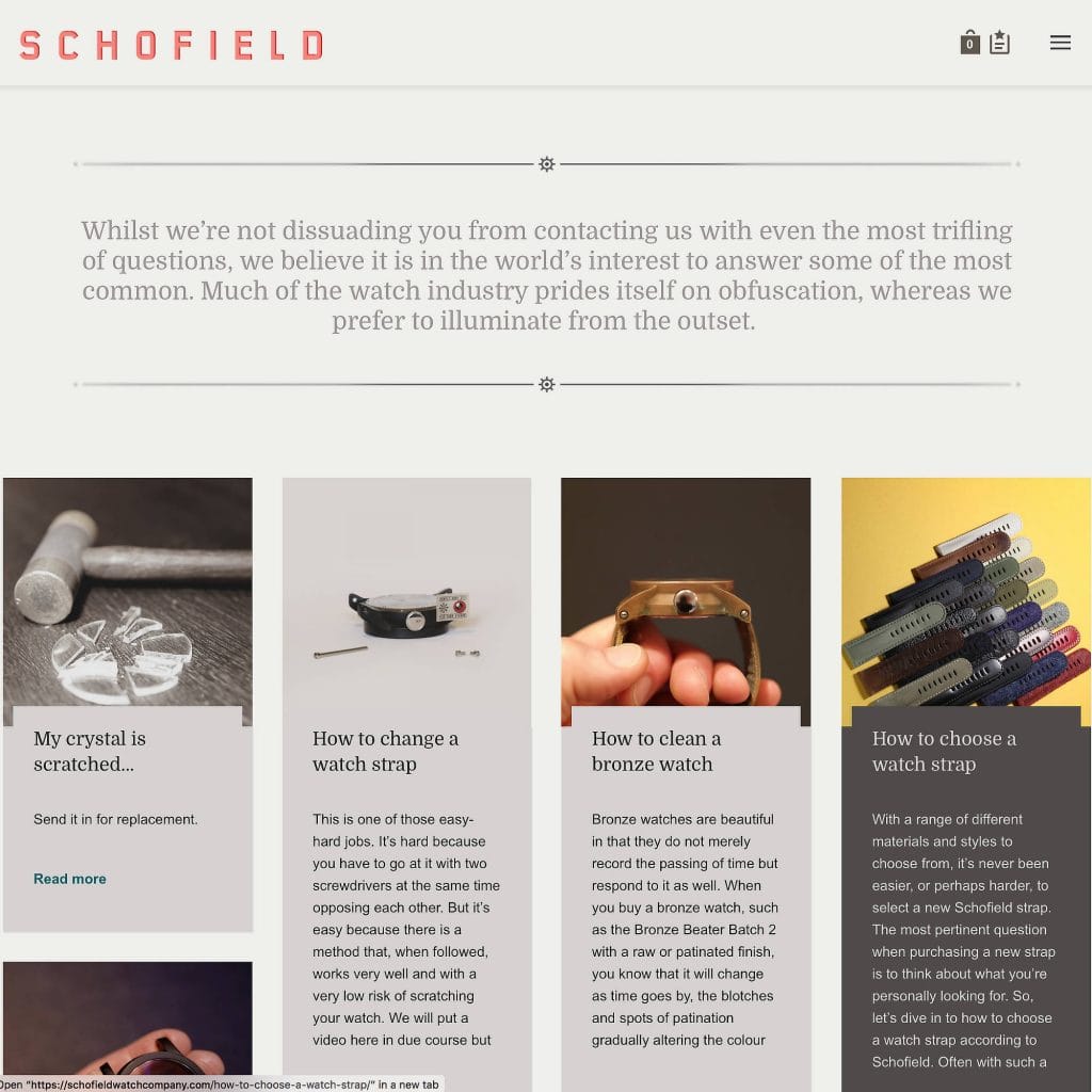 Schofield Questions page
