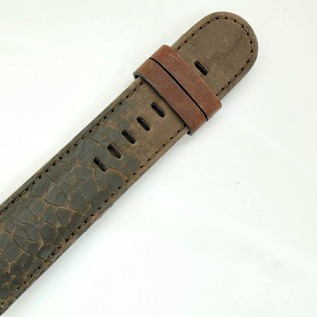 Brown cracked Tigerloaf strap