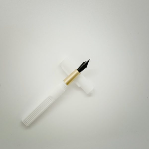 White fountain pen