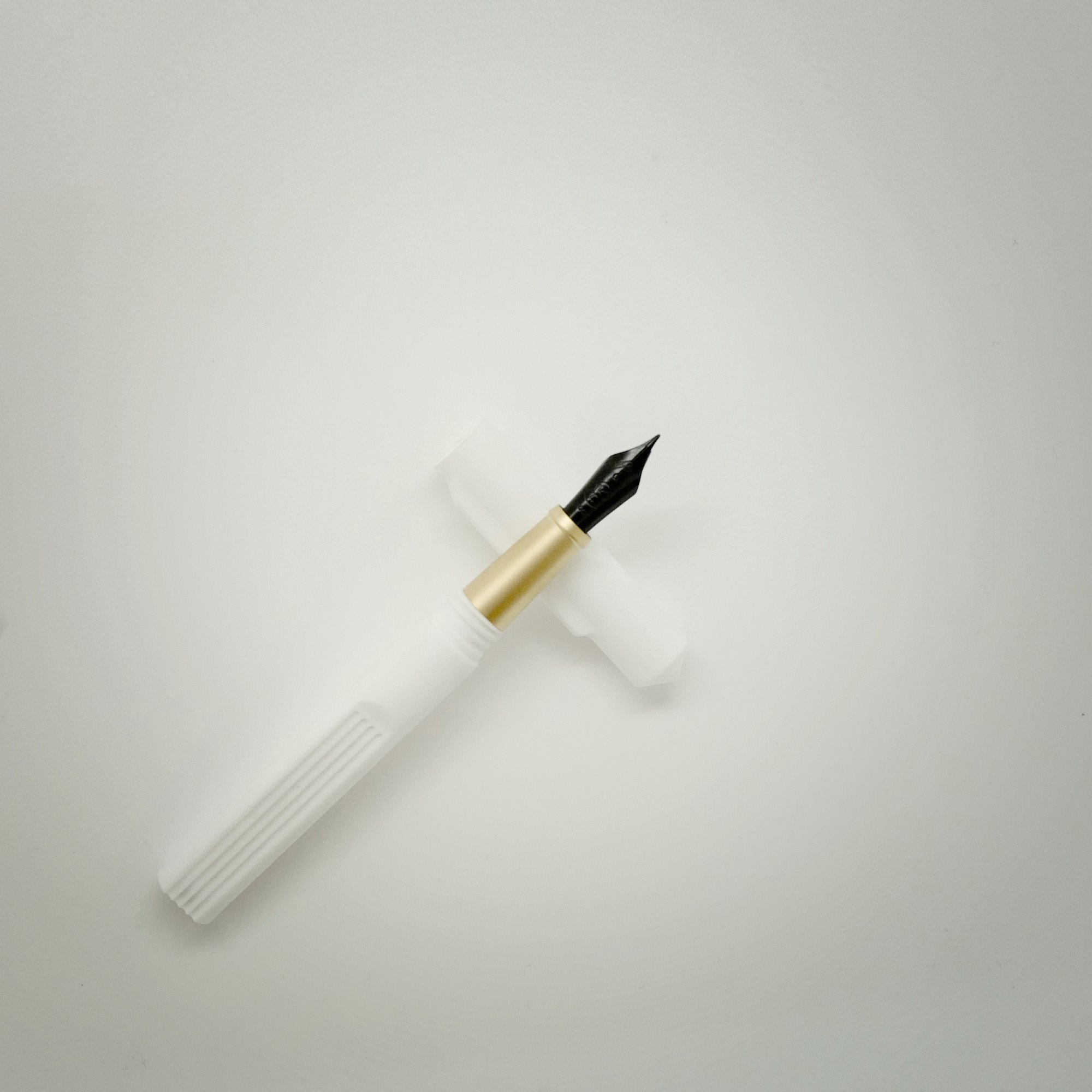 White fountain pen