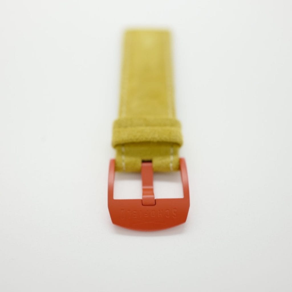 Yellow Suede watch strap