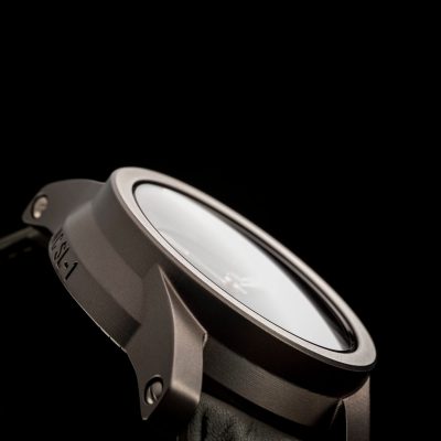 Titanium watch sapphire crystal