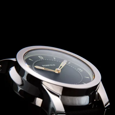 Silver top silver watch