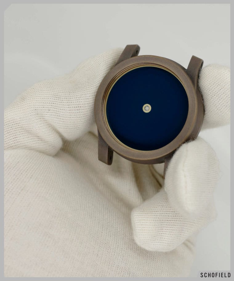 Minimal Watch design with a blue dial