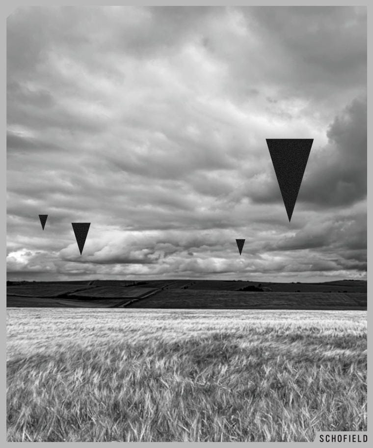 Space Ships in a field