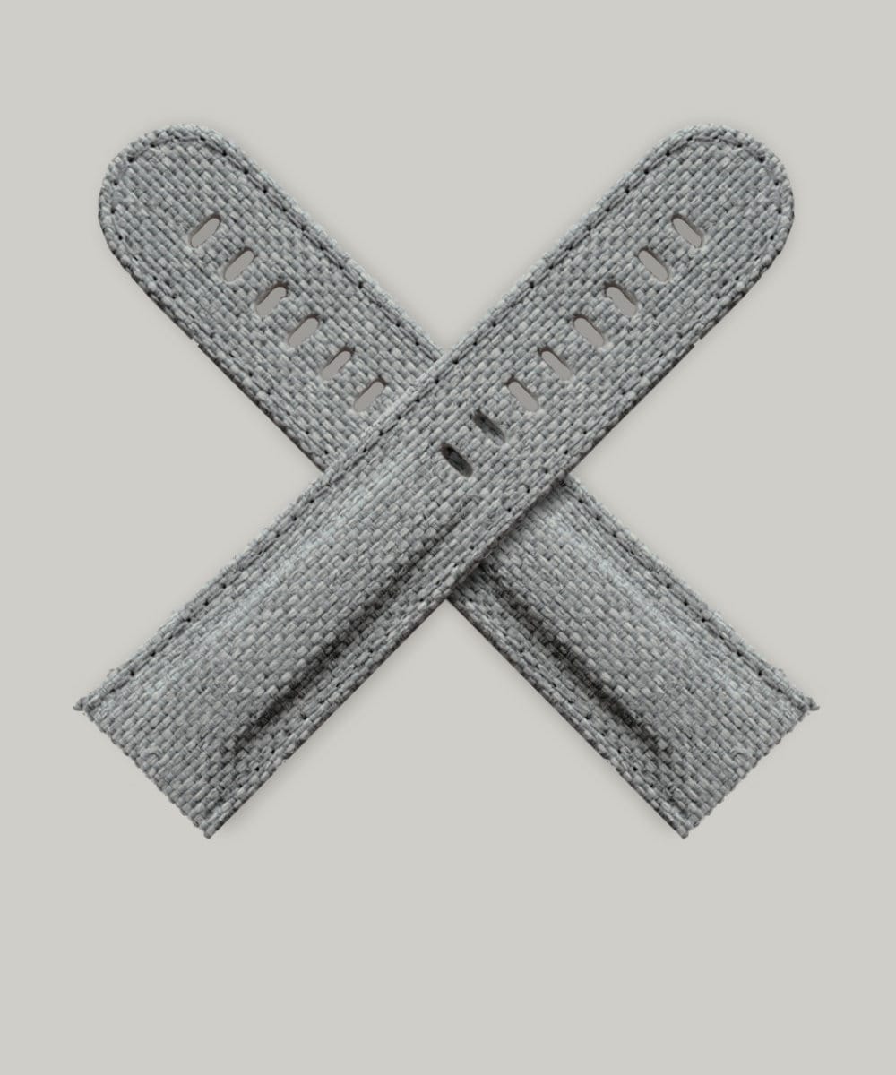 Benjamin Guffee B6 rPET watch strap, in greys with a hint of green, made in Britain by Schofield