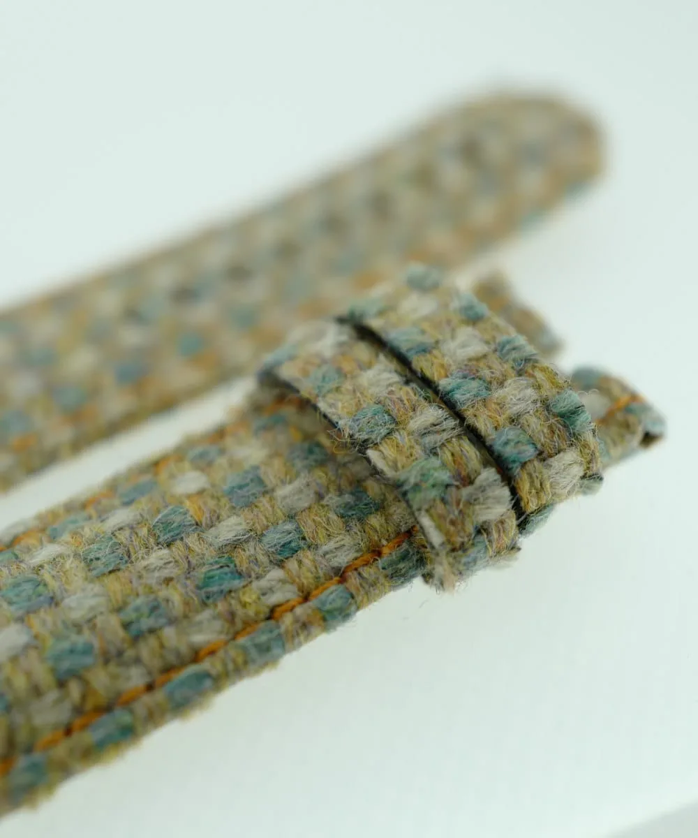 Cashmere Watch Strap keepers Schofield Cashmere watch strap with strong keepers