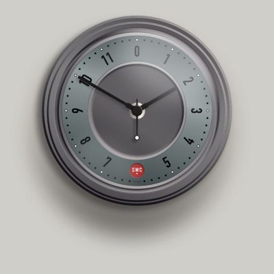 Small Wall Clock with green dial