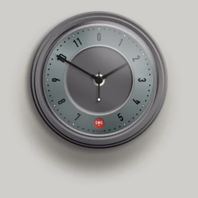 Small Wall Clock with green dial