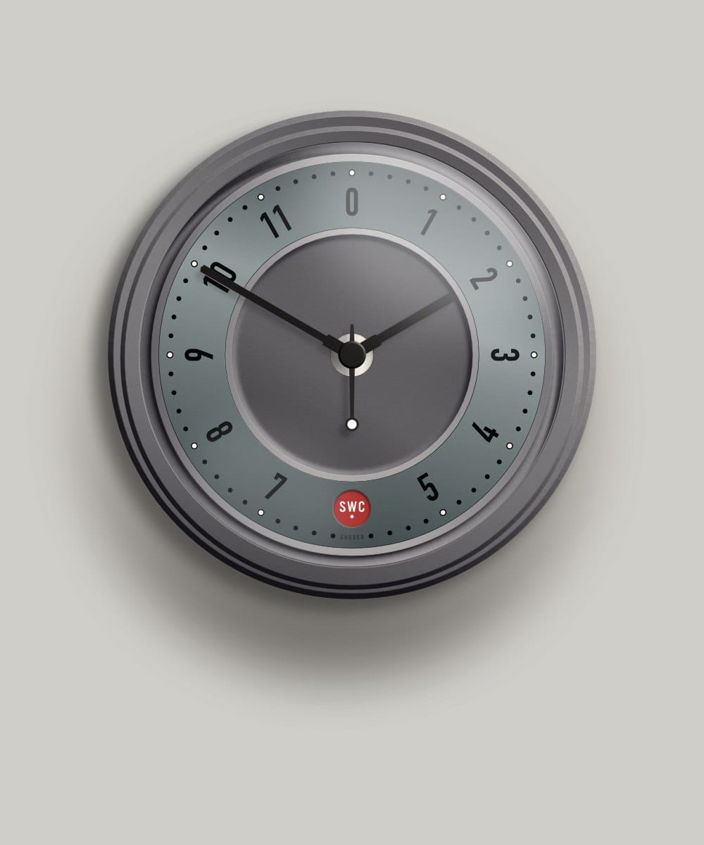 Small Wall Clock with green dial