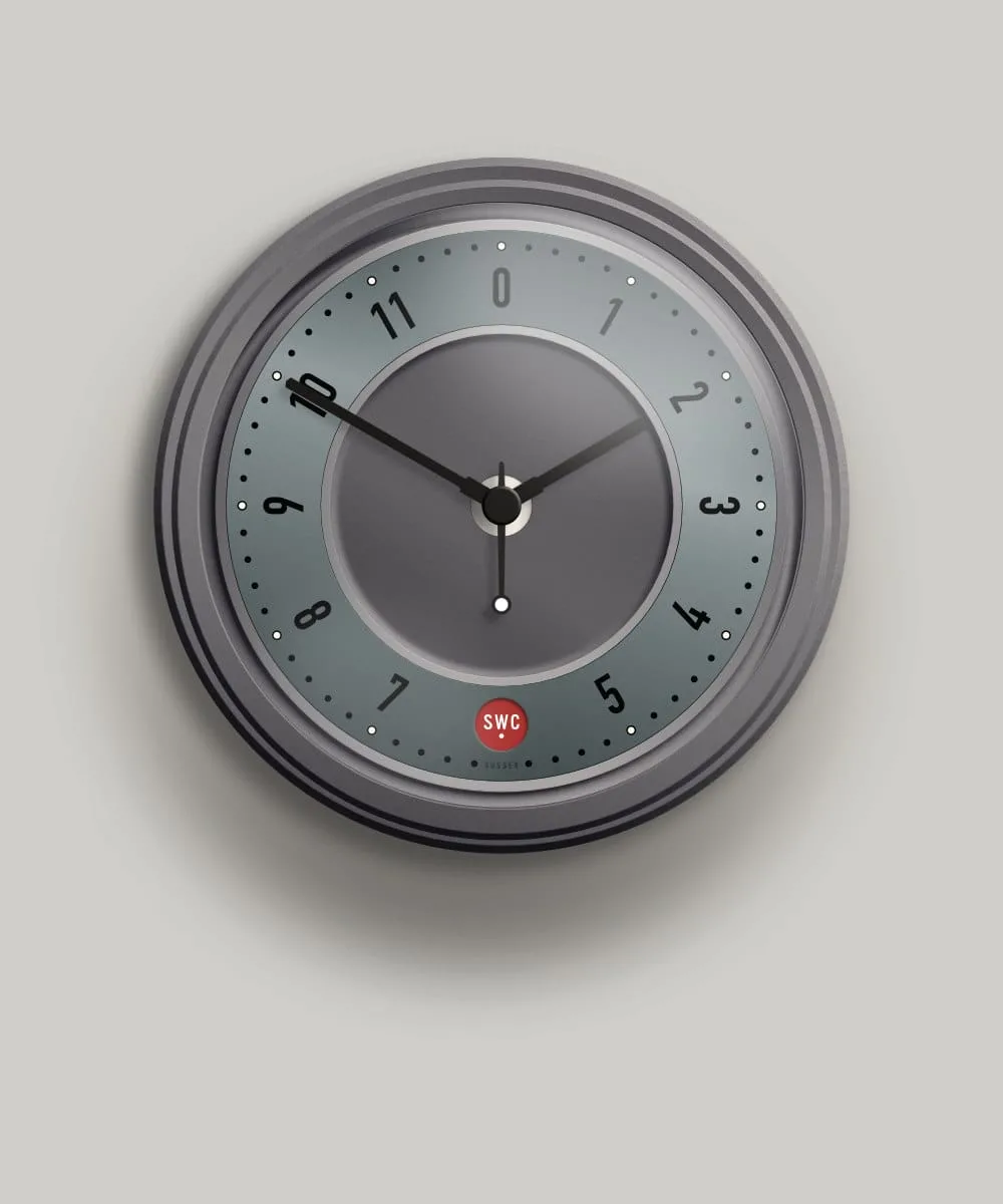 Small Wall Clock with green dial