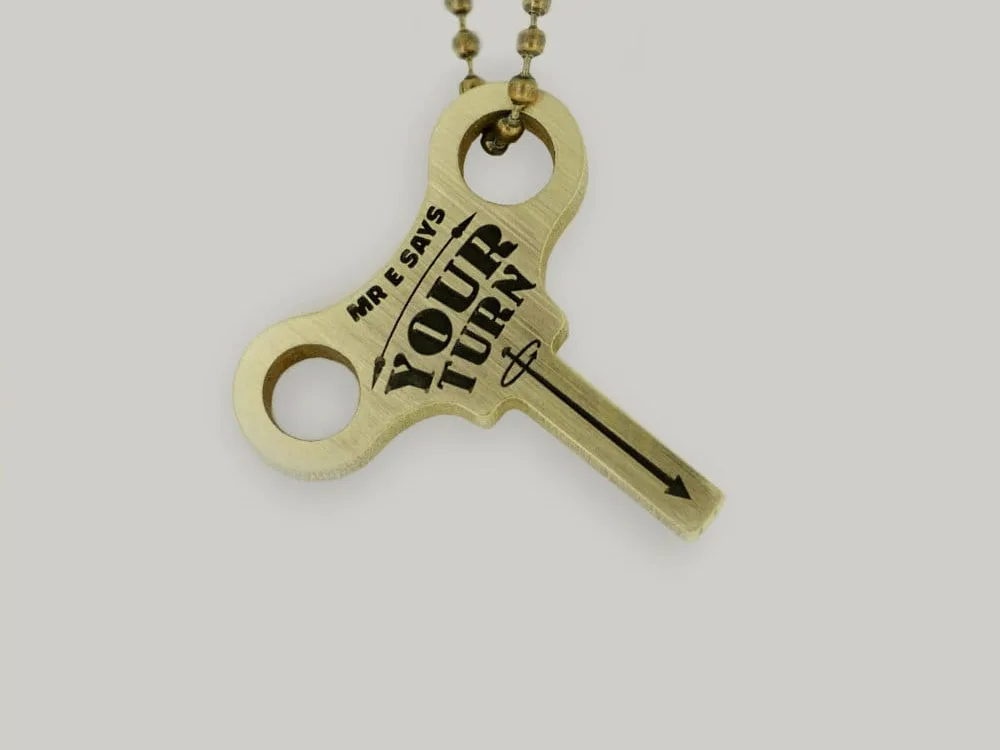 Brass Keyring Schofield Your Turn
