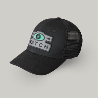 Schofield watched Truckie's cap Schofield black cap with watch patch and a single seeing eye