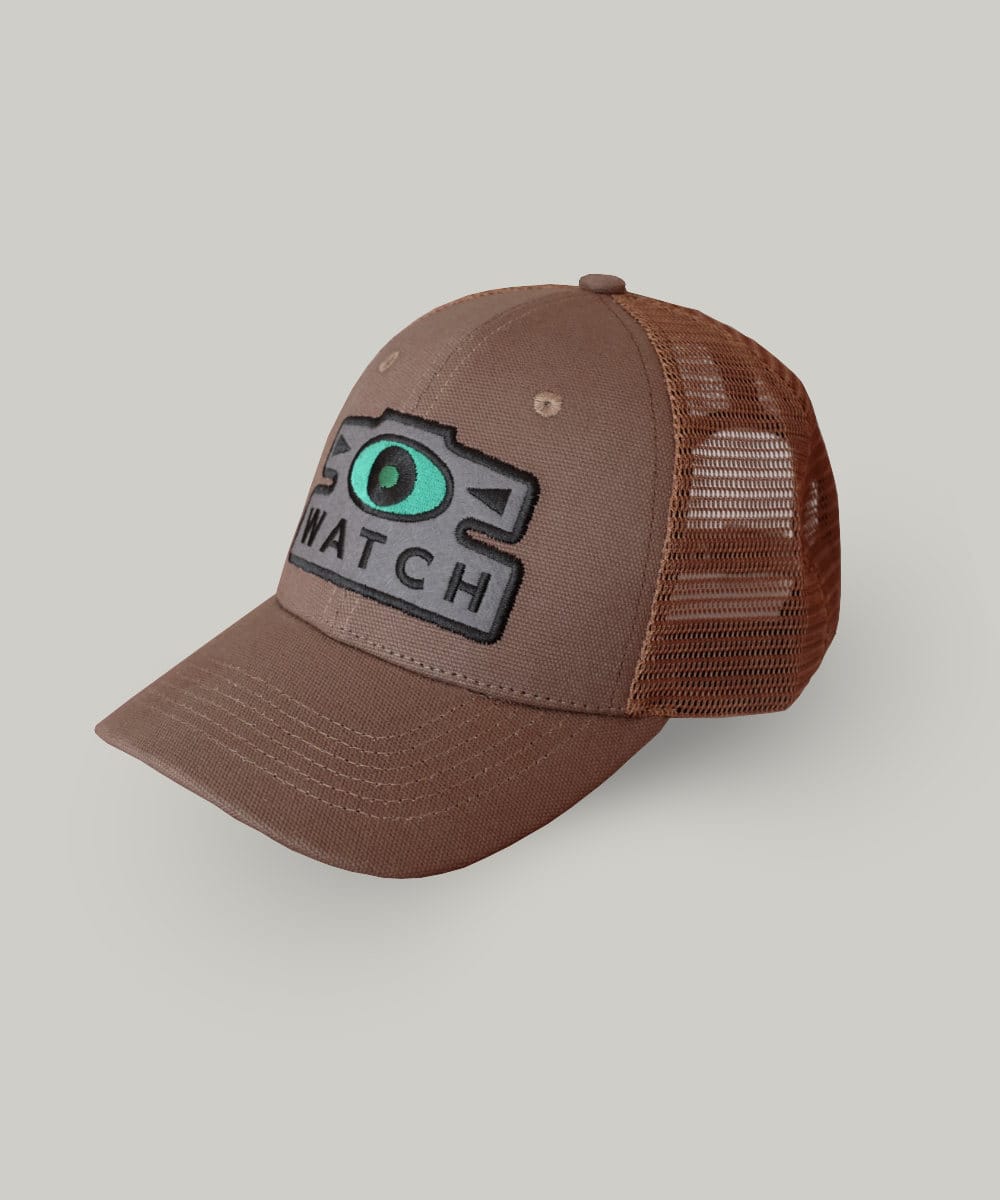 Schofield brown truckies cap with watch patch