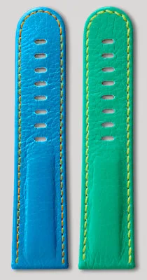 Two neon watch straps 