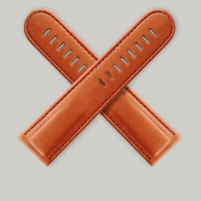 Tomato leather watch strap.