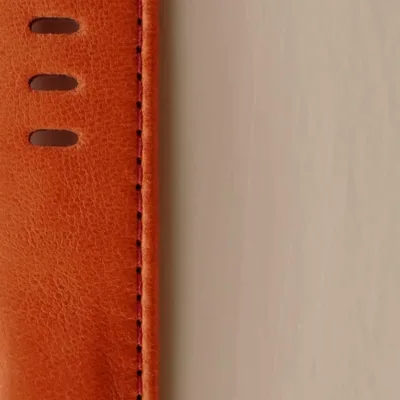 Luxury British watch strap Tomato-coloured watch strap