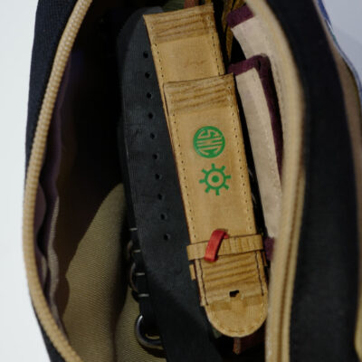 Watch pouch full of straps The inside of a Schofield watch pouch full of straps